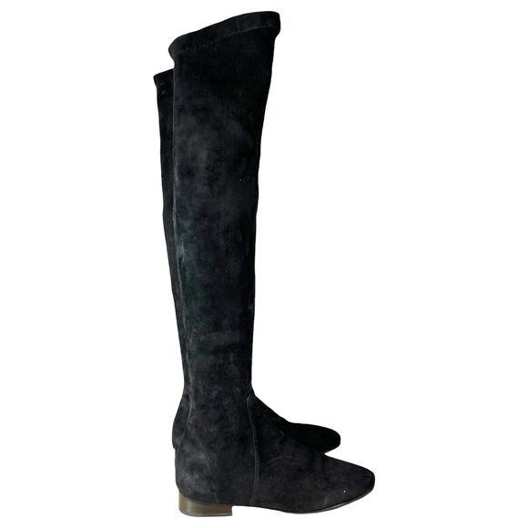 Isabel Marant Etoile Black Suede Leather Knee Tall Boots Size 36 US 5.5/6 NEW - Picture 5 of 8